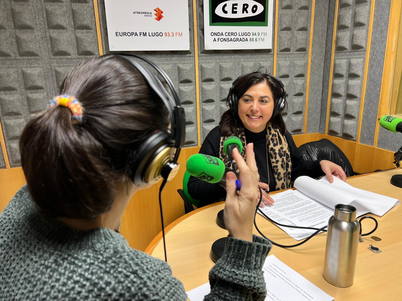 Elena Candia en Más de Uno Lugo. Elena Candia en Más de Uno Lugo.