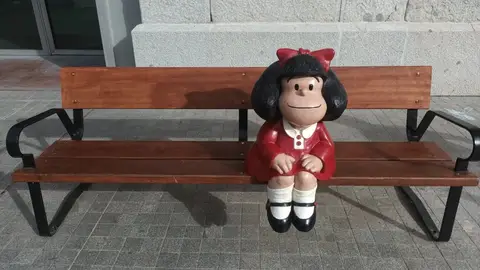Escultura de Mafalda en Madrid Escultura de Mafalda en Madrid