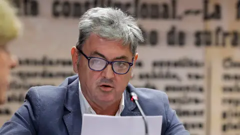 El empresario vasco Antxon Alonso, dueño de la empresa Servinabar, en la comisión Koldo del Senado el pasado mes de julio. El empresario vasco Antxon Alonso, dueño de la empresa Servinabar, en la comisión Koldo del Senado el pasado mes de julio. EFE/ Zipi Aragon
