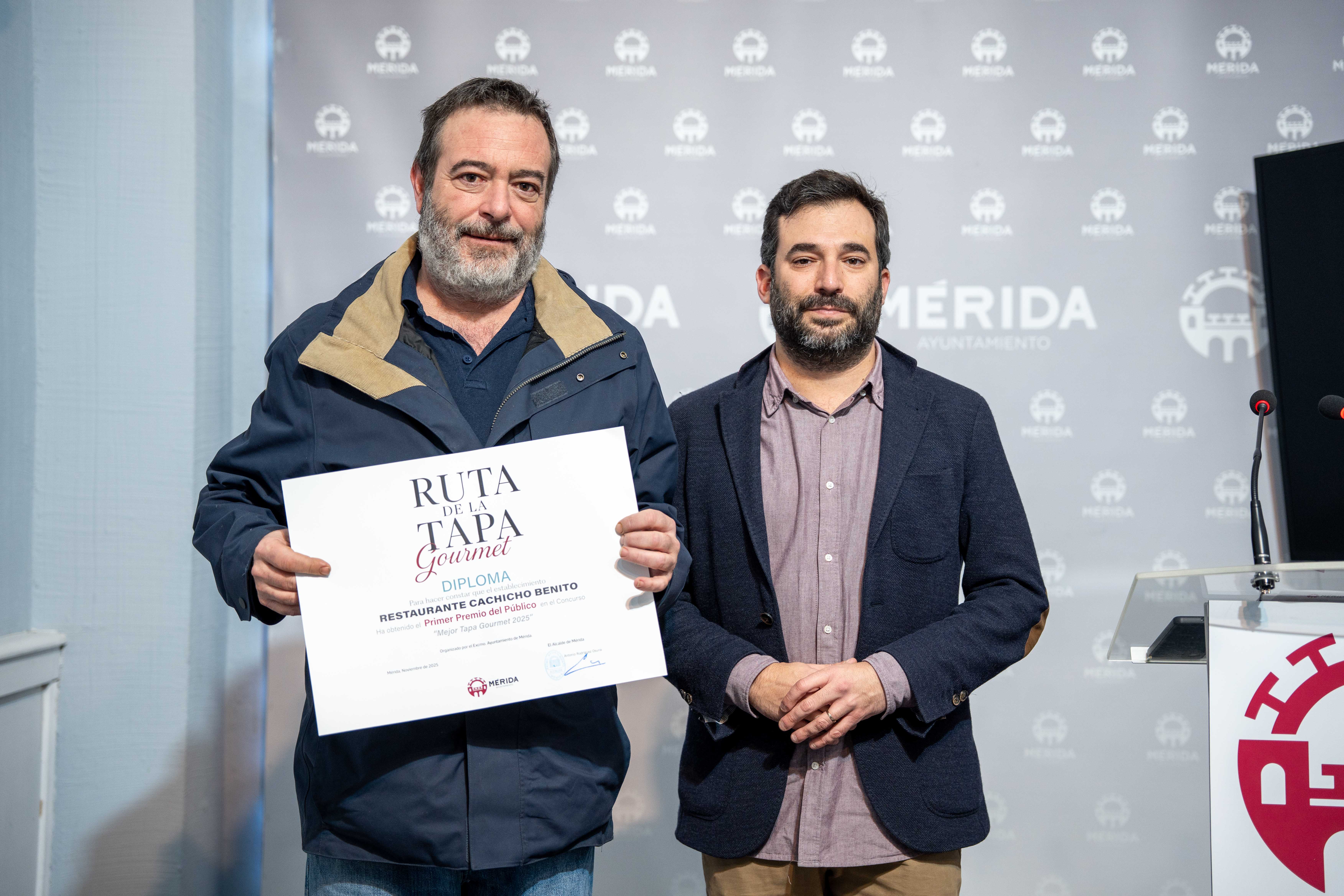 Cachicho Casa Benito, ganador del voto del público en la Ruta de la Tapa Gourmet 2025 de Mérida Cachicho Casa Benito, ganador del voto del público en la Ruta de la Tapa Gourmet 2025 de Mérida