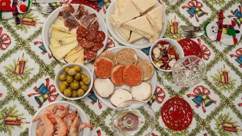 Aperitivos y entrantes mesa Navidad Aperitivos y entrantes mesa Navidad