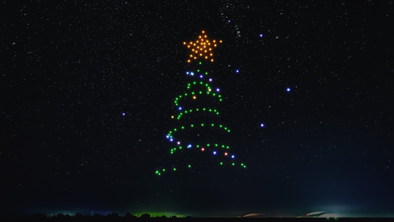 Un cuento de luz y sonido con drones Un cuento de luz y sonido con drones