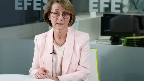 La presidenta de la Conferencia de Rectores y Rectoras de las Universidades Españolas (CRUE), Eva Alcón, rectora de la UJI (Castellón) durante una entrevista con EFE en Madrid. La presidenta de la Conferencia de Rectores y Rectoras de las Universidades Españolas (CRUE), Eva Alcón, rectora de la UJI (Castellón) durante una entrevista con EFE en Madrid.