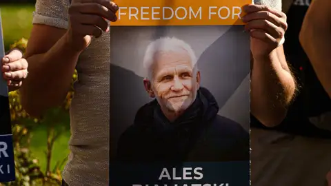 El premio Nobel de la Paz, Ales Bialiatski El premio Nobel de la Paz, Ales Bialiatski