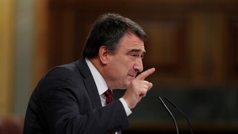 El portavoz del PNV, Aitor Esteban durante una intervenci&oacute;n en el Congreso de los Diputados