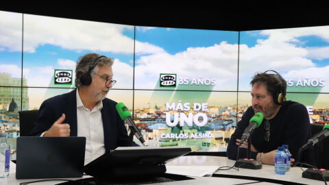 Daniel S&aacute;nchez Ar&eacute;valo con Carlos Alsina