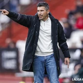 El técnico del Málaga CF, Funes El técnico del Málaga CF, Funes