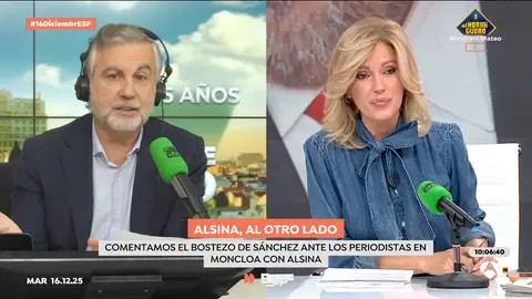 "Pedro Sánchez tiene como principal opositor a Pedro Sánchez": La reflexión de Alsina en Espejo Público sobre la situación del Gobierno "Pedro Sánchez tiene como principal opositor a Pedro Sánchez": La reflexión de Alsina en Espejo Público sobre la situación del Gobierno