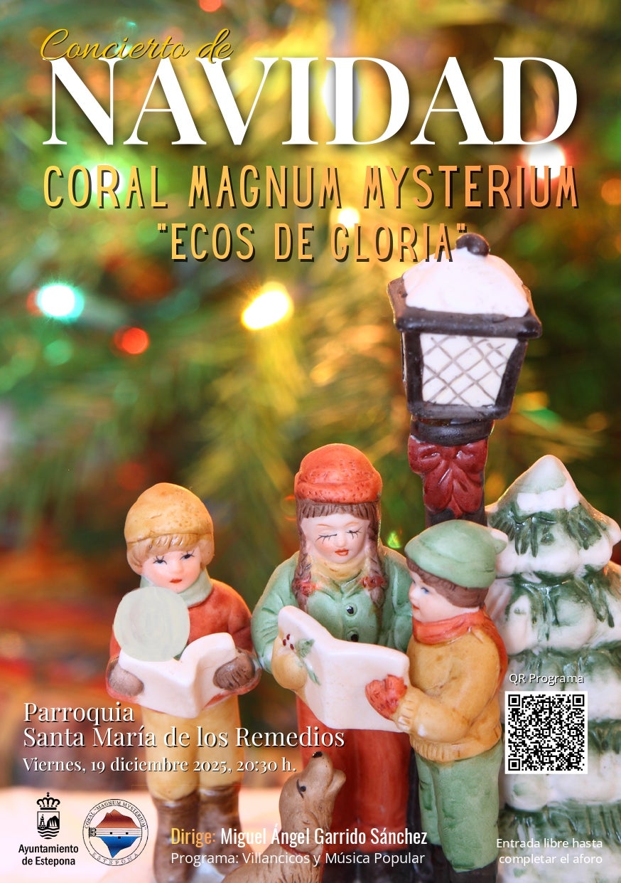La Coral Magnum Mysterium de Estepona ofrecerá este viernes su Tradicional Concierto Extraordinario de Navidad, en la Parroquia Santa María de los Remedios La Coral Magnum Mysterium de Estepona ofrecerá este viernes su Tradicional Concierto Extraordinario de Navidad, en la Parroquia Santa María de los Remedios