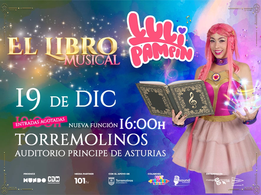 Luli Pampín llega a Torremolinos con su espectáculo “El Libro Musical” el 19 de diciembre Luli Pampín llega a Torremolinos con su espectáculo “El Libro Musical” el 19 de diciembre