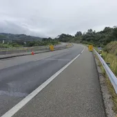 Obras de acondicionamento do viaducto da autovía Dozón- Ourense sobre o río Barbantiño Obras de acondicionamento do viaducto da autovía Dozón- Ourense sobre o río Barbantiño