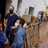 Joan Roig a inundacions a Alcanar Joan Roig a inundacions a Alcanar