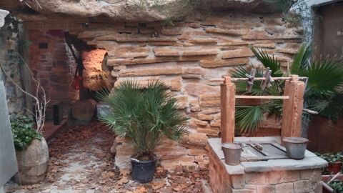 Unas de las escenas del bel&eacute;n viviente de Altura. 