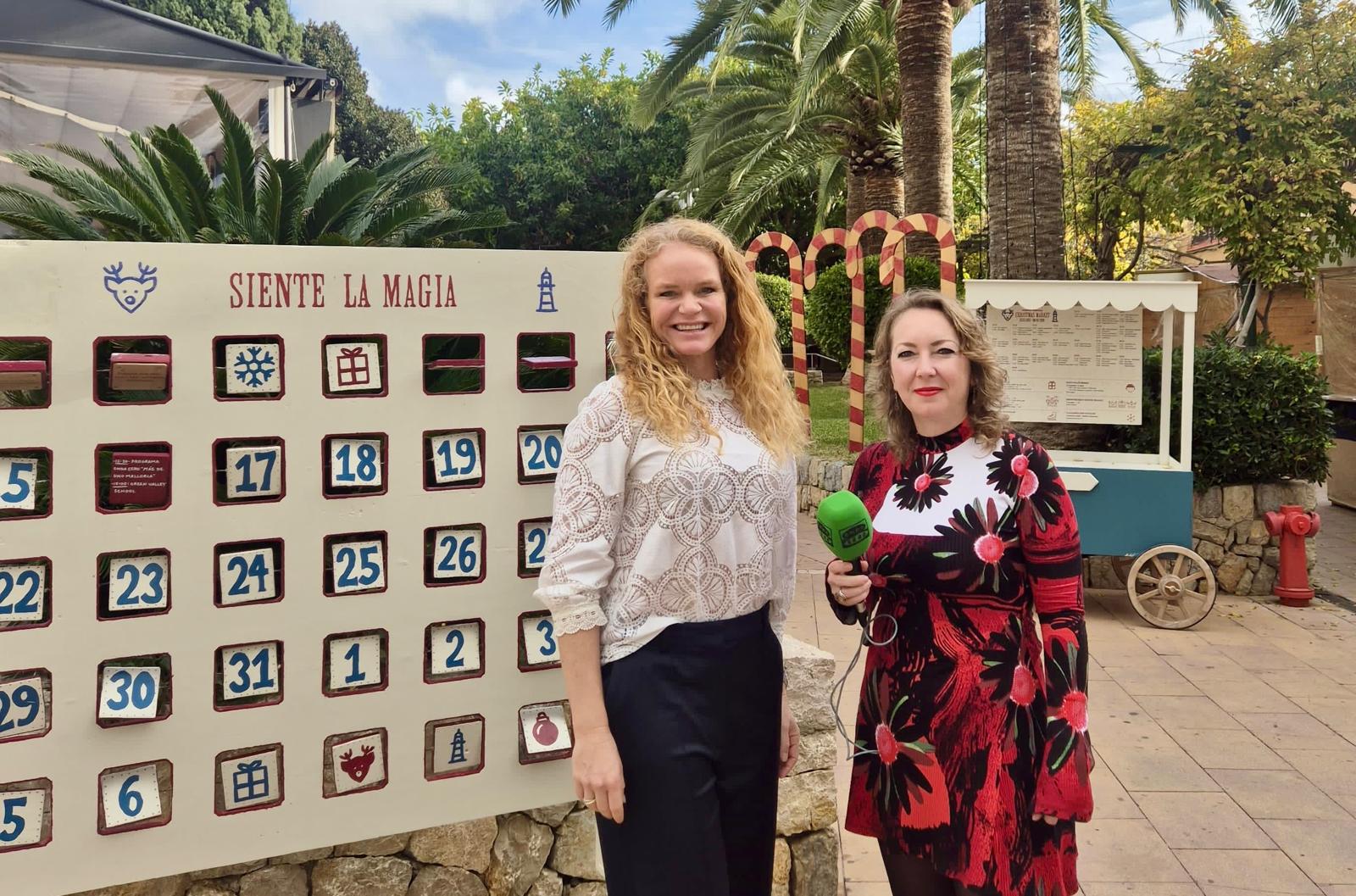 Corinna Graf, Consejera Delegada de Puerto Portals, con Elka Dimitrova en un programa especial de Más de Uno Mallorca desde el Christmas Market. Corinna Graf, Consejera Delegada de Puerto Portals, con Elka Dimitrova en un programa especial de Más de Uno Mallorca desde el Christmas Market.