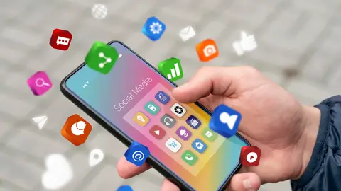 Imagen de archivo de un smartphone Imagen de archivo de un smartphone