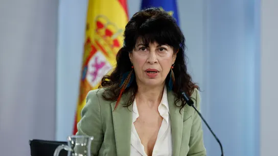 La ministra de Igualdad, Ana Redondo, durante la rueda de prensa posterior al Consejo de Gobierno La ministra de Igualdad, Ana Redondo, durante la rueda de prensa posterior al Consejo de Gobierno