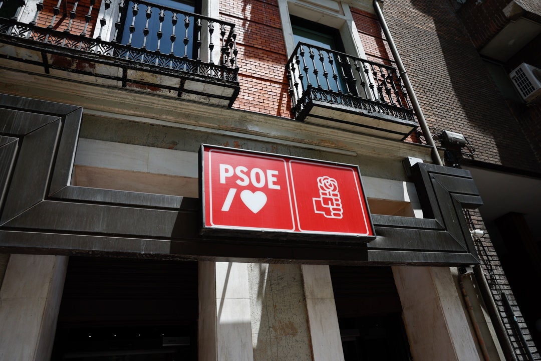 Imagen de archivo (20/06/2025) de la sede del PSOE, en la calle Ferraz. Imagen de archivo (20/06/2025) de la sede del PSOE, en la calle Ferraz.