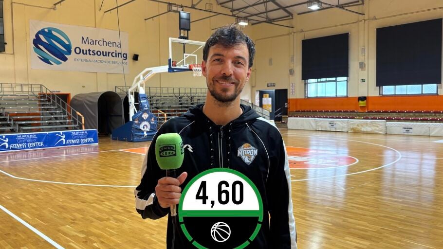 Javi Mar&iacute;n, jugador del CB Starlabs Mor&oacute;n.