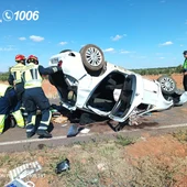 Un accidente de tráfico en la provincia de Ciudad Real Un accidente de tráfico en la provincia de Ciudad Real