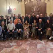 El brindis junto a los medios