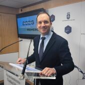 Guillermo Arroyo durante la rueda de prensa