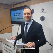 Guillermo Arroyo durante la rueda de prensa Guillermo Arroyo durante la rueda de prensa