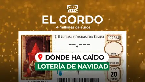 Dónde ha caído el Gordo de la Lotería de Navidad 2025 Dónde ha caído el Gordo de la Lotería de Navidad 2025