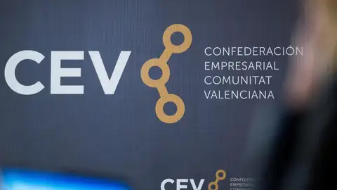 Archivo - El logo de la Confederación Empresarial de la Comunitat Valenciana (CEV). Archivo - El logo de la Confederación Empresarial de la Comunitat Valenciana (CEV).