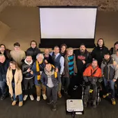 El equipo de Sal de la Fila prepara la cita para el domingo en el teatro Tagoba. El equipo de Sal de la Fila prepara la cita para el domingo en el teatro Tagoba.