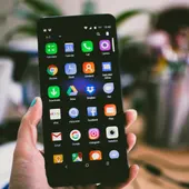 Imagen de archivo de un teléfono móvil Imagen de archivo de un teléfono móvil