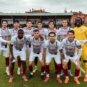 Los once jugadores elegidos por el Salamanca UDS para comenzar su último choque liguero antes del parón por navidades