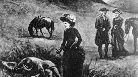 Ilustraci&oacute;n realizada para la novela 'Cumbres Borrascosas'