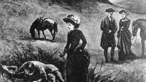 Ilustración realizada para la novela 'Cumbres Borrascosas' Ilustración realizada para la novela 'Cumbres Borrascosas'