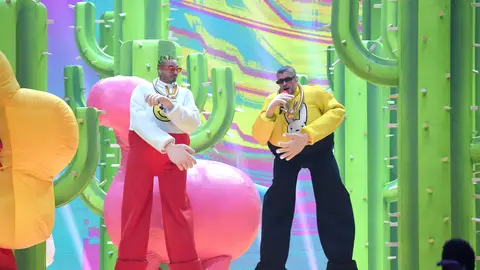 J Balvin y Bad Bunny en 2022 J Balvin y Bad Bunny en 2022