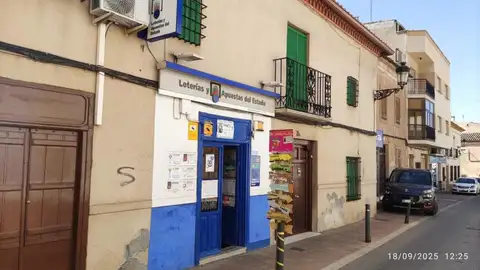 Administración de Campo de Criptana que ha repartido el quinto premio Administración de Campo de Criptana que ha repartido el quinto premio