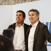 Imagen de archivo de Carlos Mazón junto a Alberto Núñez Feijóo. Imagen de archivo de Carlos Mazón junto a Alberto Núñez Feijóo.