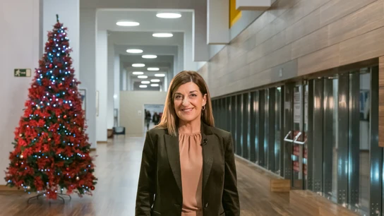 María José Sáenz de Buruaga durante su discurso de Navidad de 2025 María José Sáenz de Buruaga durante su discurso de Navidad de 2025