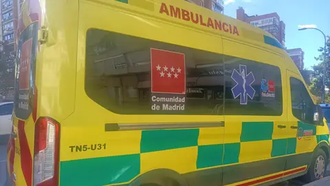 Ambulancia de transporte sanitario en la Comunidad de Madrid. Ambulancia de transporte sanitario en la Comunidad de Madrid.