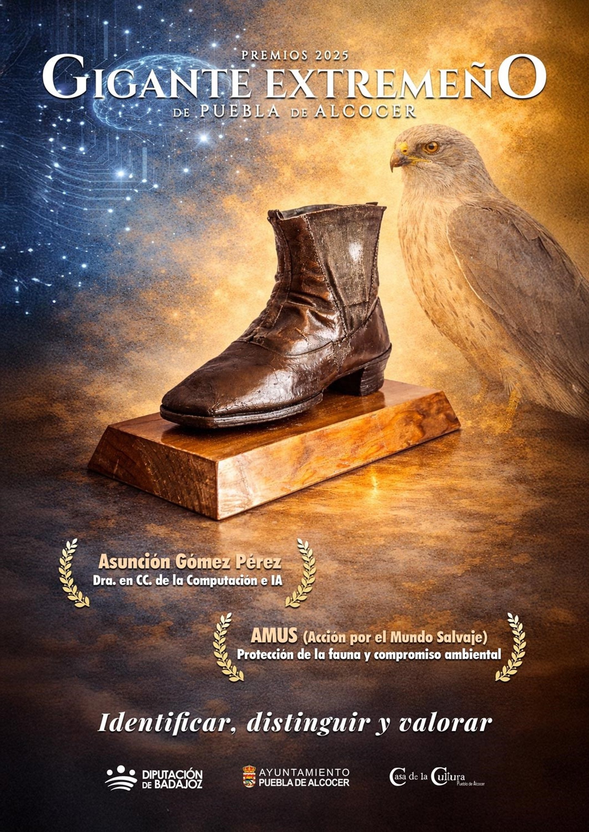 La investigadora Asunción Gómez y AMUS, galardonados con el Premio Gigante Extremeño 2025 de Puebla de Alcocer La investigadora Asunción Gómez y AMUS, galardonados con el Premio Gigante Extremeño 2025 de Puebla de Alcocer