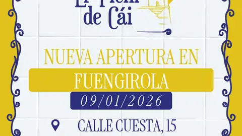 El mejor regalo de Reyes llega a Fuengirola el 9 de enero: abre Er Pichi de Cái El mejor regalo de Reyes llega a Fuengirola el 9 de enero: abre Er Pichi de Cái