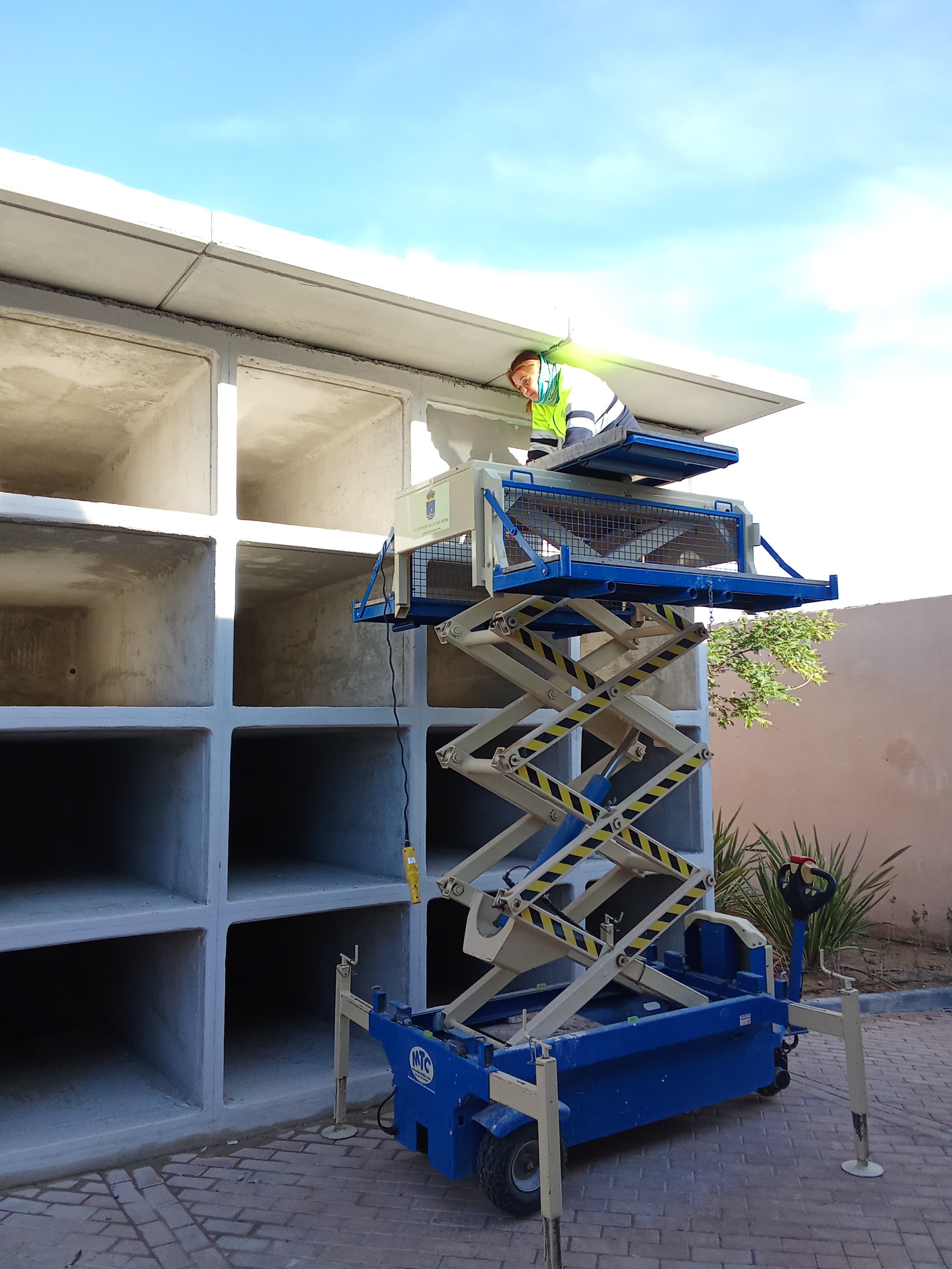 La actuación en el cementerio de Villajoyosa en el tramo final La actuación en el cementerio de Villajoyosa en el tramo final