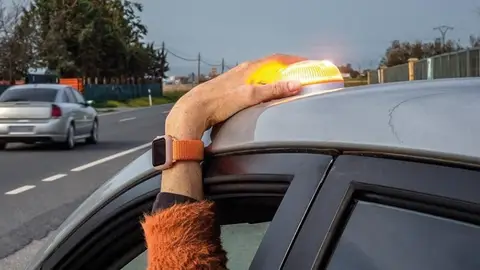 Balizas V-16. Imagen de archivo Balizas V-16. Imagen de archivo