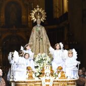 Procesión de la Virgen de la Asunción en las fiestas de la Venida en Elche 2025.