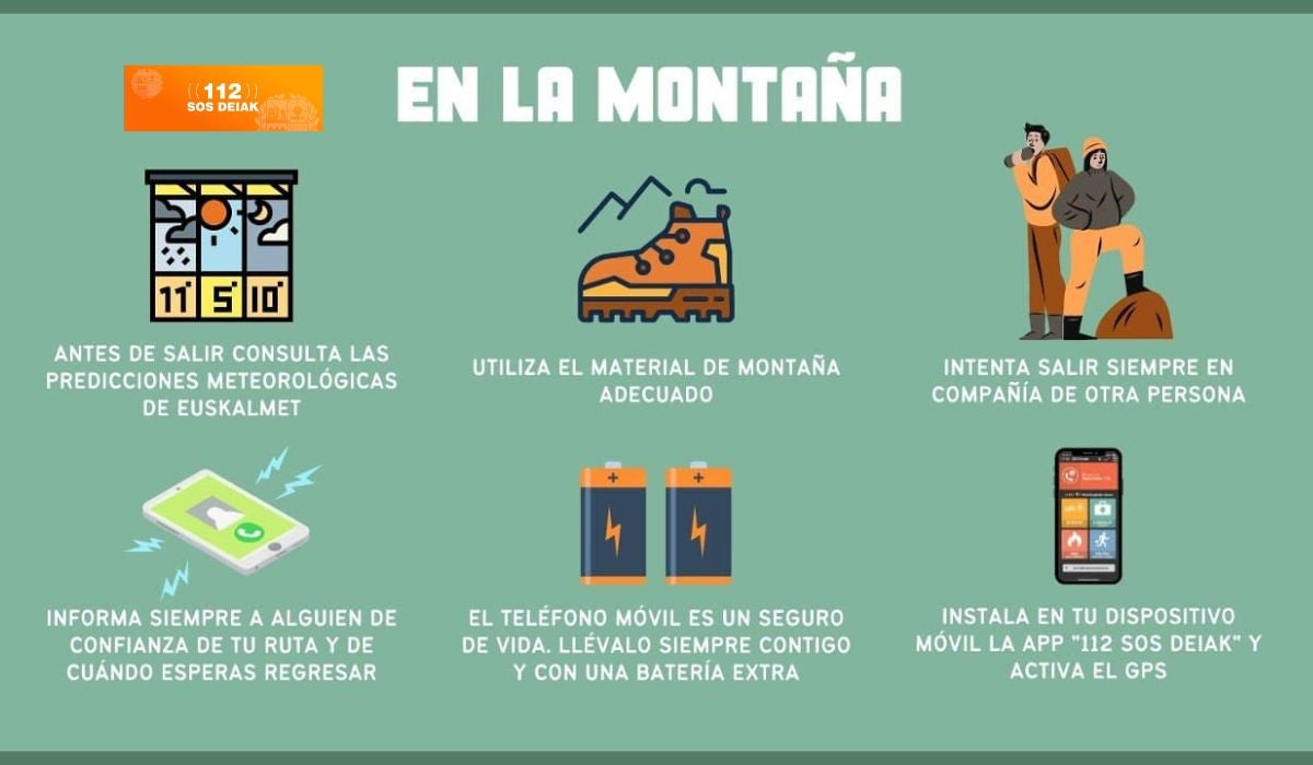 'En Euskadi hay mucha cultura de montaña y no se producen demasiadas imprudencias' 'En Euskadi hay mucha cultura de montaña y no se producen demasiadas imprudencias'