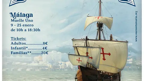 La Nao Santa María hará escala próximamente en la Marina de Megayates de Málaga La Nao Santa María hará escala próximamente en la Marina de Megayates de Málaga