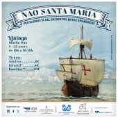 La Nao Santa María hará escala próximamente en la Marina de Megayates de Málaga