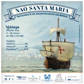 La Nao Santa María hará escala próximamente en la Marina de Megayates de Málaga La Nao Santa María hará escala próximamente en la Marina de Megayates de Málaga