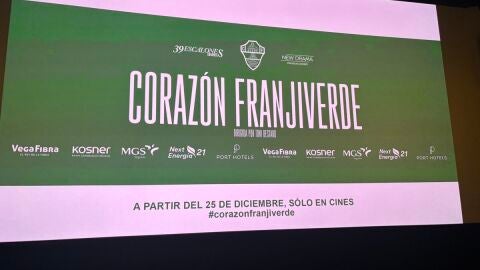 Estreno del documental 'Coraz&oacute;n franjiverde'.