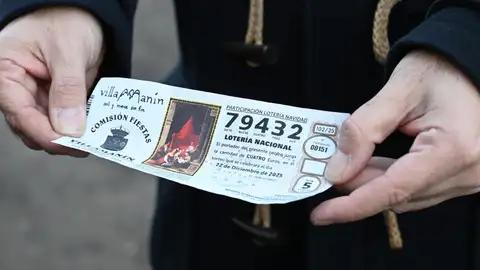 Papeleta vendida en Villamanín Papeleta vendida en Villamanín