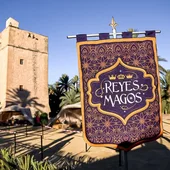 Imagen de archivo del Campamento Real en Elche en el año 2024. Imagen de archivo del Campamento Real en Elche en el año 2024.